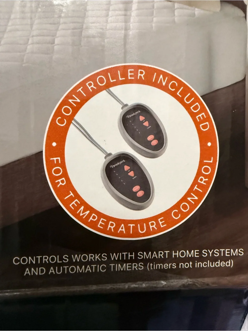 Beautyrest Queen Heated Mattress Pad Dual Control New